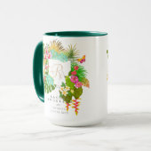 Tropengarten Monogram White Tasse (Vorderseite Links)