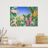Tropengarten Poster (Küche)