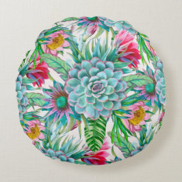 Tropengarten Rundes Kissen