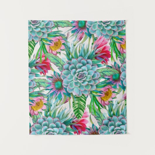 Tropengarten Wandteppich (Vorderseite)