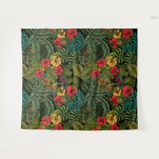 Tropengarten Wandteppich (Vorderseite (Horizontal))