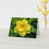 Tropengelbe Blume Art Note Card Karte (Gelbe Blume)