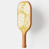Tropengelbe Monogramm Pickleball Schläger (Links)