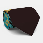 Tropengelber Sonnenuntergang Modernes Minimalistis Krawatte (Gerollt)