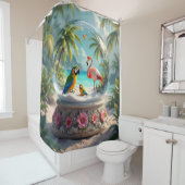 Tropenglobe Duschvorhang (Beispiel)