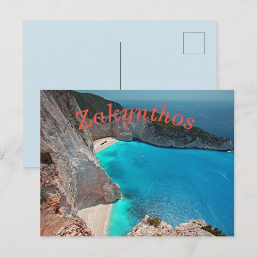 Tropengriechische Insel Postkarte (Vorne/Hinten)