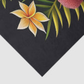 Tropengrüne Blumenkunst Grosses Seidenpapier (Detail)