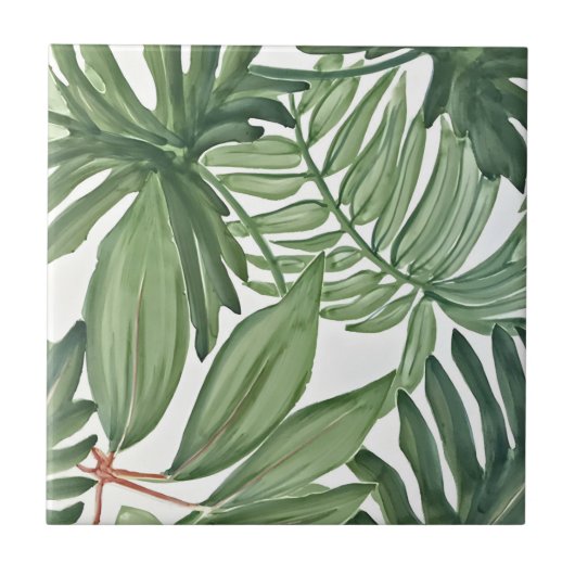 Tropengrüne Fliesen (Vorderseite)