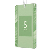 Tropengrüne Monogramm Autolufterfrischer (Links)