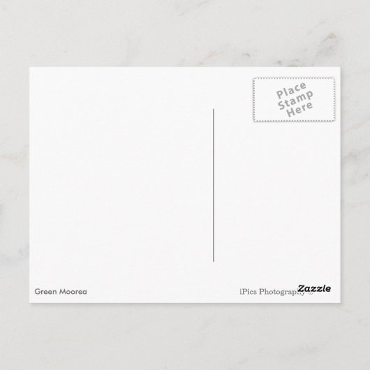 Tropengrüne Postkarte Moorea (Rückseite)