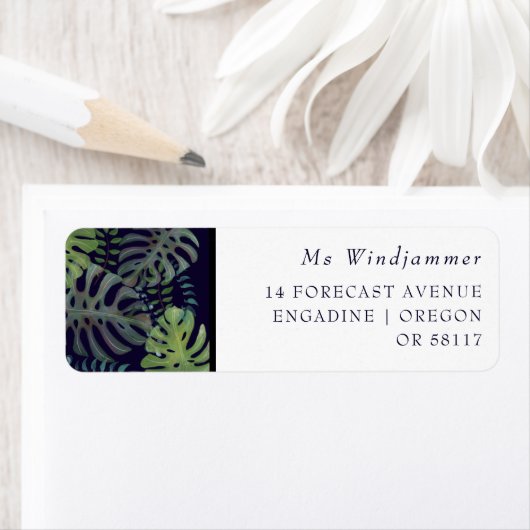 Tropengrüne Rücksendeadresse (Insitu)