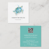 Tropenhandgemachte Logo-Visitenkarte für Meeressch Begleitkarte (Vorne/Hinten)