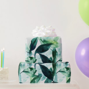 Tropenhaus Pflanze Leaf Wasserfarbe Geschenkpapier