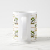 Tropenholz und Palmen Jumbo-Tasse (Rückseite)