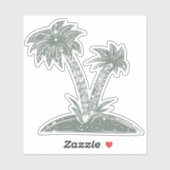 Tropeninsel Aufkleber (Blatt)