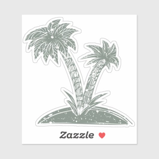 Tropeninsel Aufkleber (Blatt)