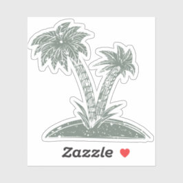 Tropeninsel Aufkleber