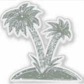 Tropeninsel Aufkleber (Vorderseite)
