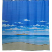 Tropeninsel Duschvorhang (Vorderseite)