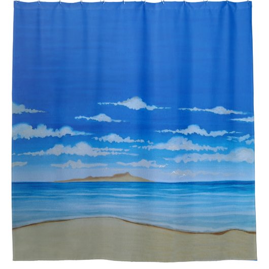 Tropeninsel Duschvorhang (Vorderseite)