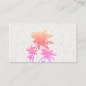 Tropeninsel | Flugzeug-Logo Visitenkarte (Rückseite)