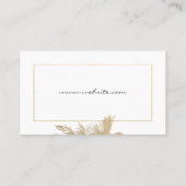 Tropeninsel / Golden Lux Frame Visitenkarte (Rückseite)