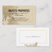 Tropeninsel / Golden Lux Frame Visitenkarte (Vorne/Hinten)