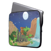 Tropeninsel Laptopschutzhülle (Vorderseite Links)