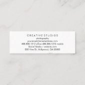 Tropeninsel Mini Visitenkarte (Rückseite)