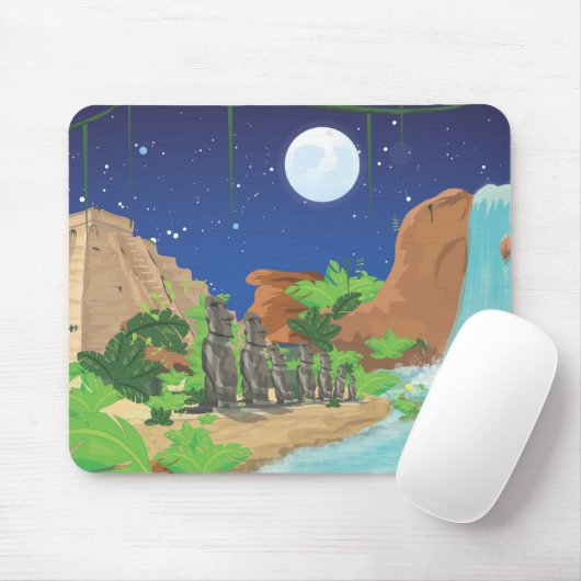 Tropeninsel Mousepad (Mit Mouse)