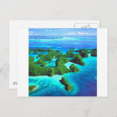 Tropeninsel Palau Postkarte (Vorne/Hinten)