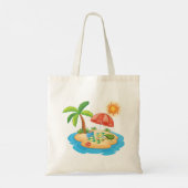 Tropeninsel Picnic Tote Bag Tragetasche (Rückseite)