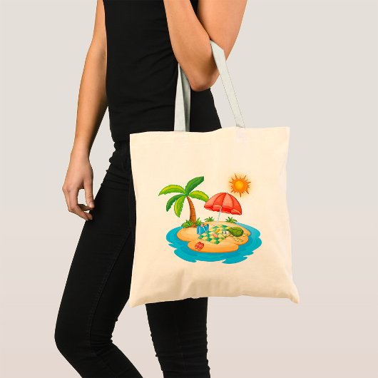 Tropeninsel Picnic Tote Bag Tragetasche