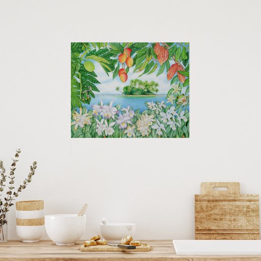Tropeninsel Poster (Küche)