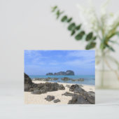 Tropeninsel Postkarte (Stehend Vorderseite)