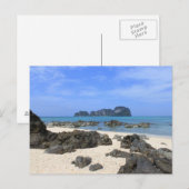 Tropeninsel Postkarte (Vorne/Hinten)