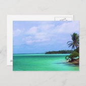 Tropeninsel Postkarte (Vorne/Hinten)