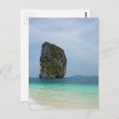 Tropeninsel Postkarte (Vorne/Hinten)