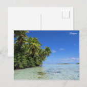 Tropeninsel Rangiroa Postkarte (Vorne/Hinten)