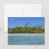 Tropeninsel Rangiroa Postkarte (Vorne/Hinten)