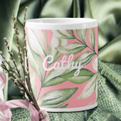 Tropeninsel Rosa, Rose, grüne Blüte Jumbo-Tasse