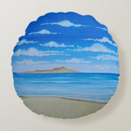 Tropeninsel Rundes Kissen