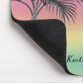 Tropeninsel Sunset | PERSONALISIERT Mousepad (Ecke)