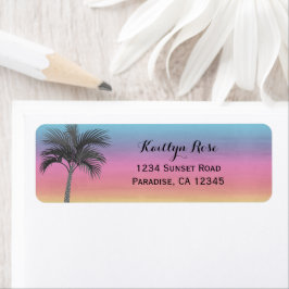 Tropeninsel Sunset | Personalisierte Anschrift