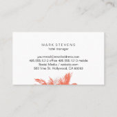 Tropeninsel Visitenkarte (Rückseite)