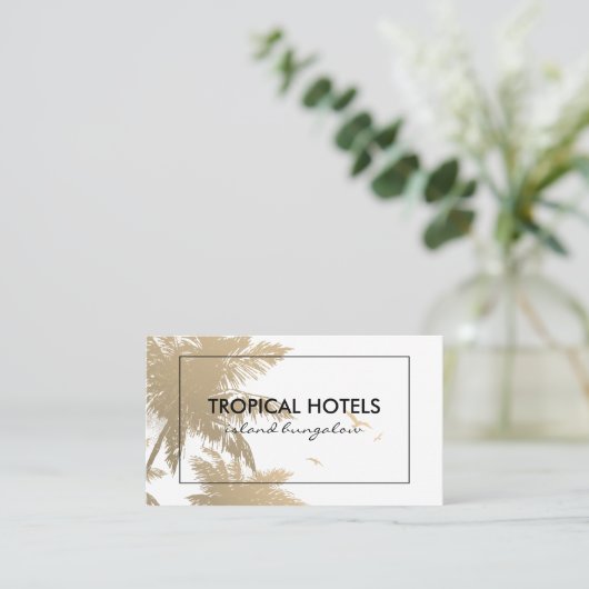 Tropeninsel Visitenkarte (Stehend Vorderseite)