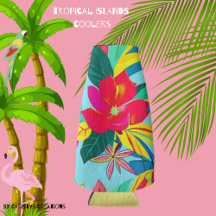 Tropeninseln Farbige Blume Cooler
