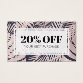 Tropenkarten für das Coupon-Logo (Vorderseite)