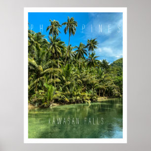 Tropenlandschaft, Philippinen, Kawasan fällt Cas Poster
