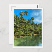 Tropenlandschaft, Philippinen, Kawasan fällt Cas Postkarte (Vorne/Hinten)